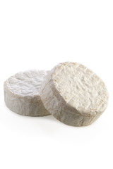 Camembert cheese isolated on white