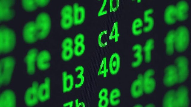 Computer Code Hacking Screen