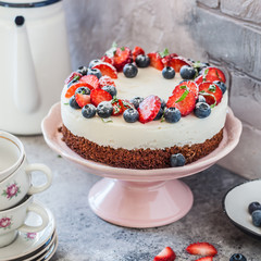 No Bake Berry Cheesecake