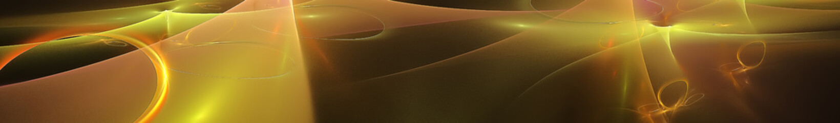 Gold abstract image. Gorizontal panoramic view for kitchen panel skinali. 3d render