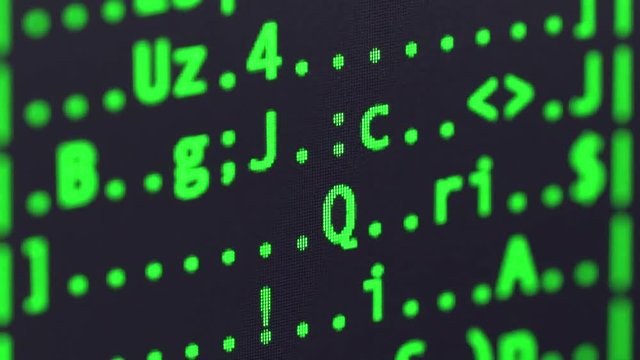 Computer Code Hacking Screen