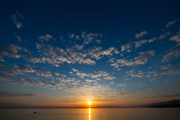 sunset and emotional morning, red morning