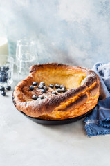 Dutch Baby with Blueberries