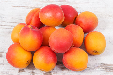 Fresh apricot as healthy snack or dessert containing vitamins