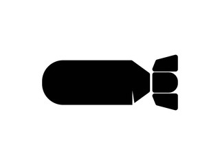 missile solid vector icon
