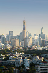 Fototapeta na wymiar Daylight scene of Bangkok skyline