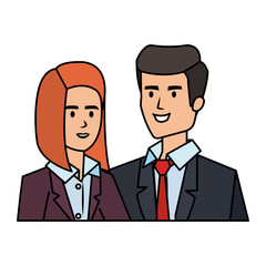 business couple avatars characters