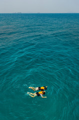 Couple in sea