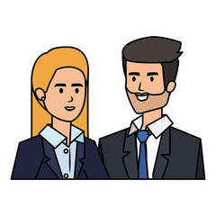 business couple avatars characters