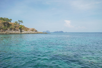 Sea view from tropical beach  Cock Burn Island, Myanmar