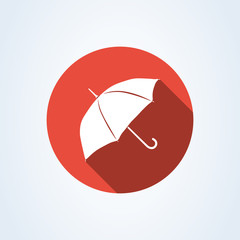 umbrella Icon vector flat design. symbol umbrella isolated on white background.