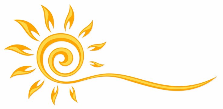 Symbol of the bright summer sun.