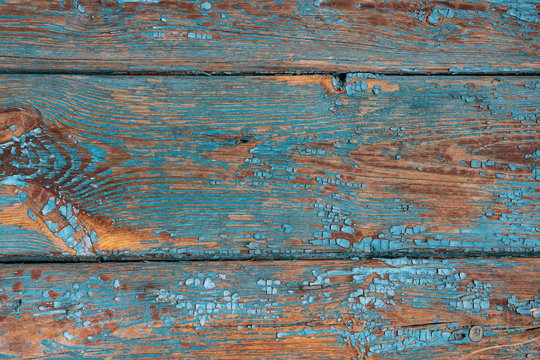 deska niebieska wood vintage