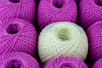 Colorful ball of yarn
