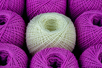 Colorful ball of yarn