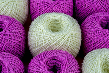 Colorful ball of yarn