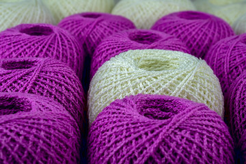 Colorful ball of yarn