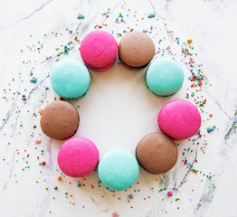 Colorful macaroons