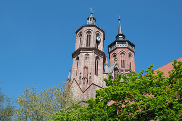 Fototapeta na wymiar St. Johannis Kirche in der Stadt Göttingen in Niedersachsen