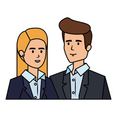 business couple avatars characters
