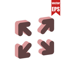 Pointer icon.Isometric and 3D view.