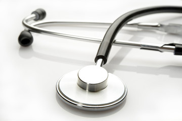 stethoscope on white background