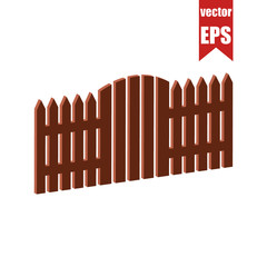 Fence icon.Isometric and 3D view.