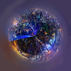 circle panorama of city / 360 panorama of city