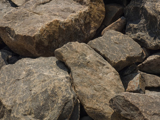 Background of large brown stones, Kerala, Kochi