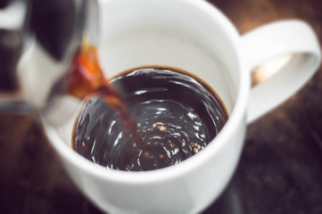 Preparing morning coffee as the best start to the day