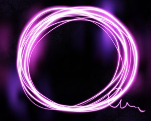 abstract background with neon pink light and space for text