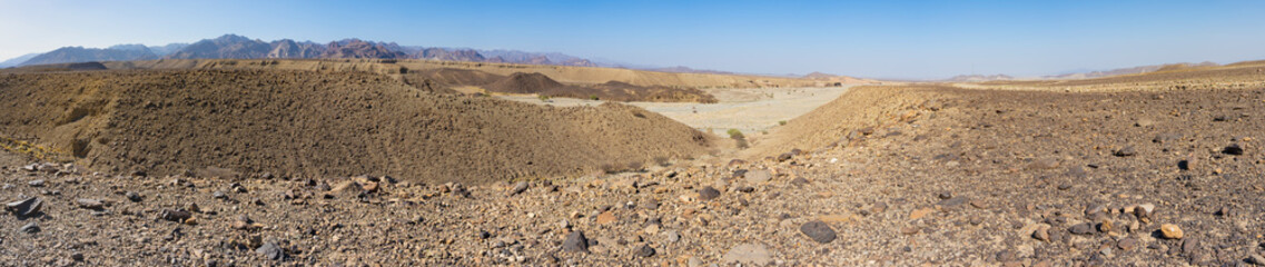 The beginning of the Rift Valley in the Danakil Depression in Ethiopia, Africa
