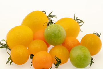 ミニトマト　白抜き