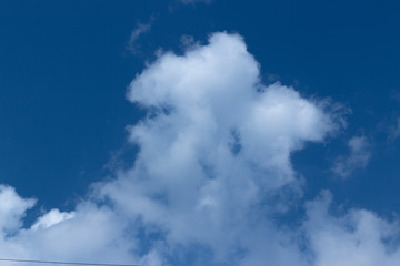 blue sky with white clouds