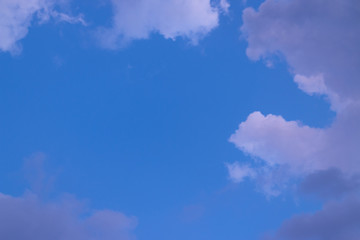blue sky with white clouds