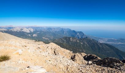 Panoramic view from the peak of Tahtali