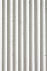 White ribbed concrete surface texture background.