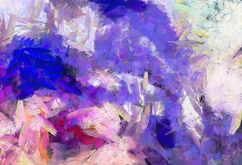 Abstract impressionism art design pattern and backdrop template for creating web or print advertising banners, unusual cards and invitations, decor album covers and creative hand made printed products