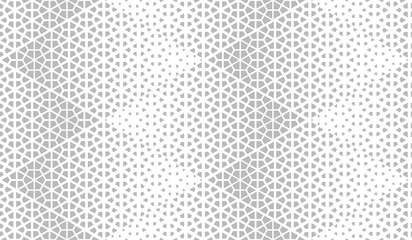 Abstract geometric pattern. Seamless vector background. White and grey halftone. Graphic modern pattern. Simple lattice graphic design.