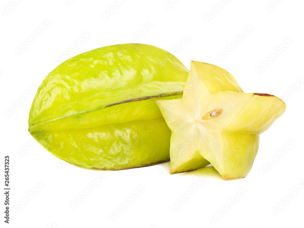 Wall mural Carambola fruit with half