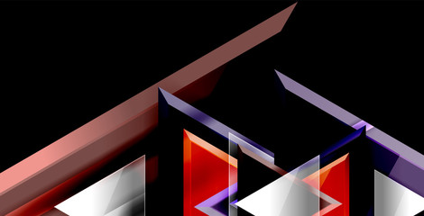 3d triangular vector minimal abstract background design, abstract poster geometric design