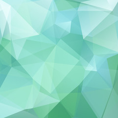 Obraz premium Abstract polygonal vector background. Geometric vector illustration. Creative design template. Blue, green colors.