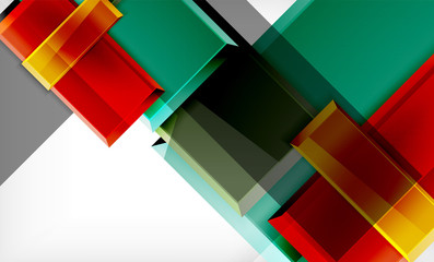 Colorful square and rectangle blocks background