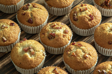 Many banana cupcake or banana muffin.