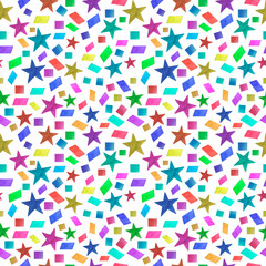 Seamless Pattern stars multicolored colored watercolor digital paper scrapbooking textiles design decoration greetings holiday colorful