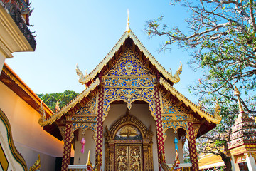 Fototapeta premium Northern Thailand mountain temple