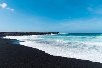 A view of a beach of Lanzarote, Canary Islands, Spain.