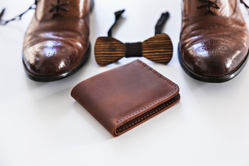 shoes and wallet