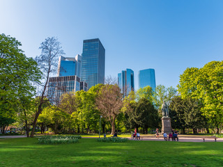 Frankfurt city skyline view