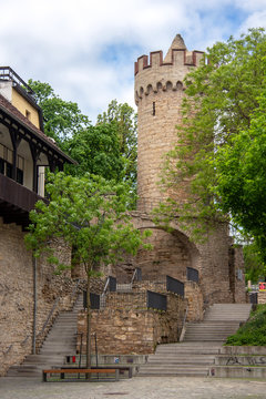 Pulverturm und Stadtmauer in Jena